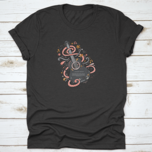 A Guitar Symbol Of Music, Country Music, Music Lover T-Shirt Design