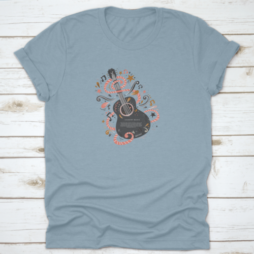 A Guitar Symbol Of Music, Country Music, Music Lover T-Shirt Design