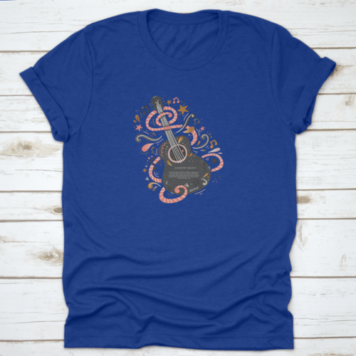 A Guitar Symbol Of Music, Country Music, Music Lover T-Shirt Design