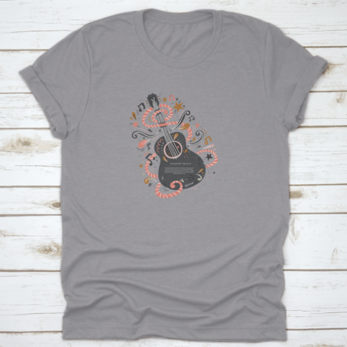 A Guitar Symbol Of Music, Country Music, Music Lover T-Shirt Design