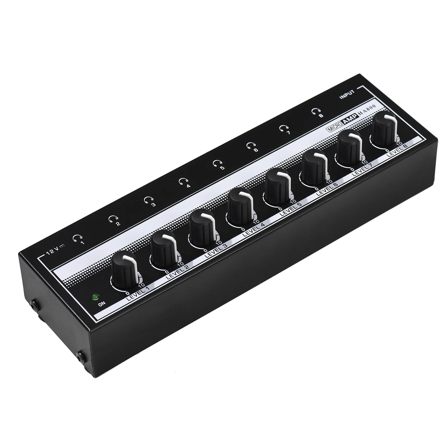 HA800 Headphone Amplifier Audio Amp. Ultra-compact 8 Channels Mini