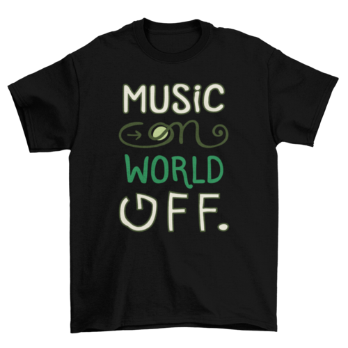 Music on t-shirt