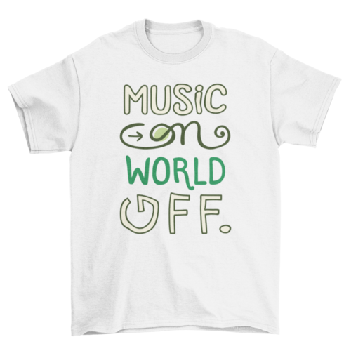Music on t-shirt