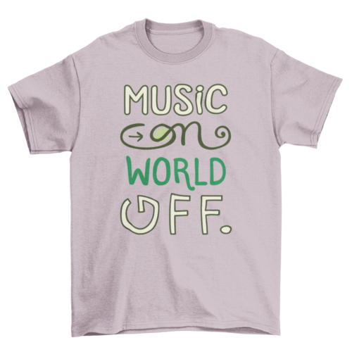 Music on t-shirt