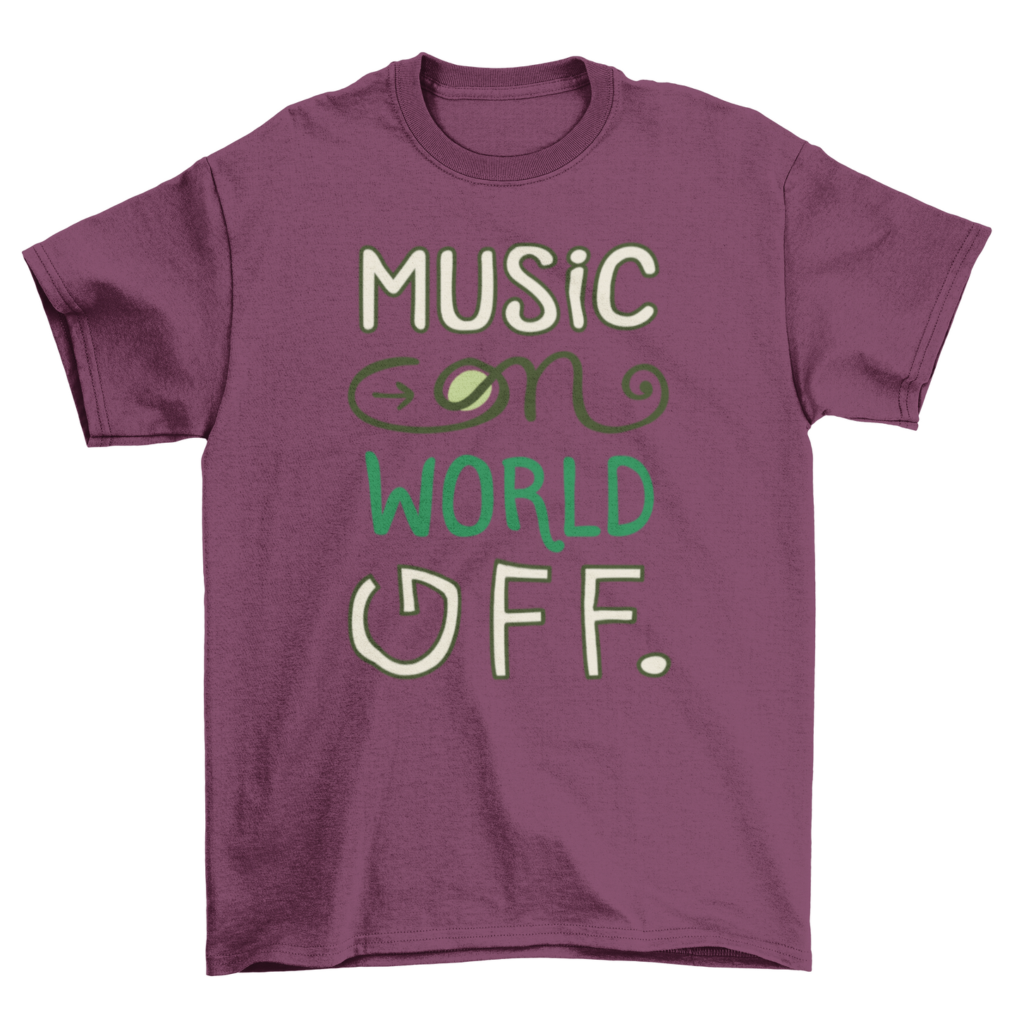 Music on t-shirt