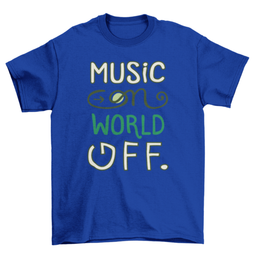 Music on t-shirt