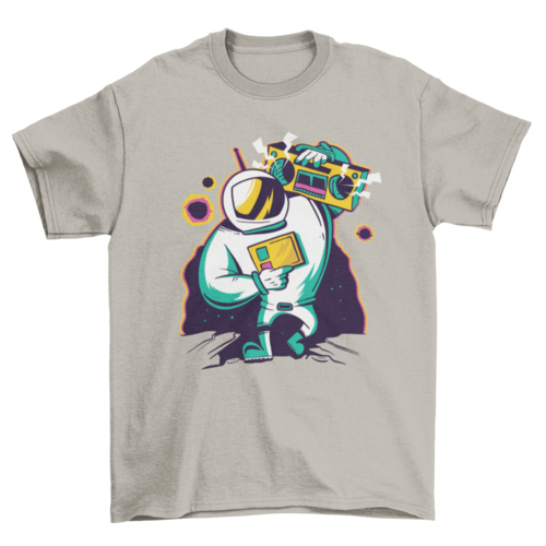 Astronaut Boombox T-shirt