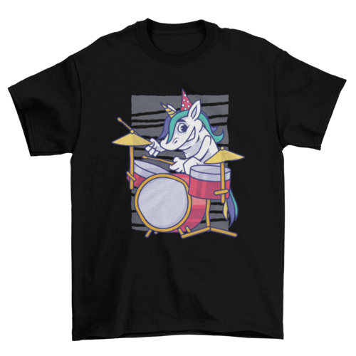 Birthday Unicorn Drummer T-shirt