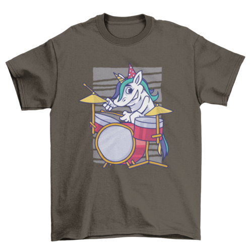 Birthday Unicorn Drummer T-shirt