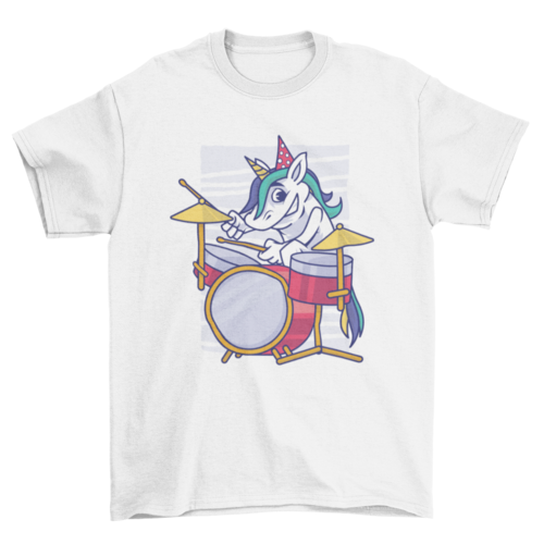 Birthday Unicorn Drummer T-shirt