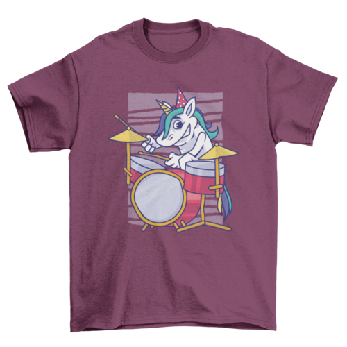 Birthday Unicorn Drummer T-shirt