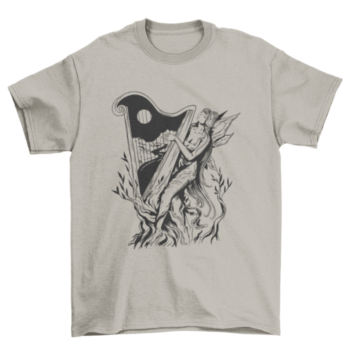 Fairy music dark art nouveau t-shirt
