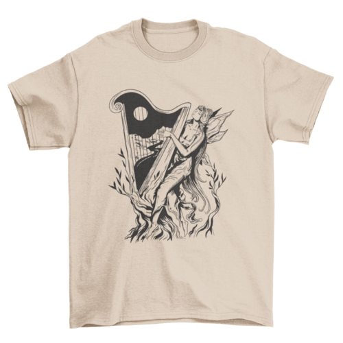 Fairy music dark art nouveau t-shirt