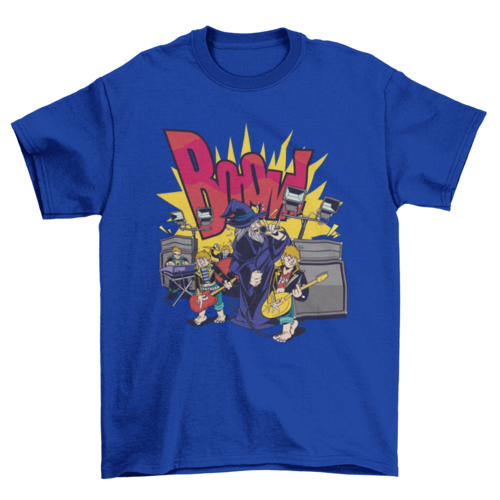 Hobbits fantasy musical band t-shirt design
