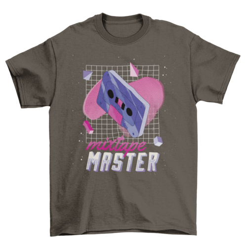 Mixtape master retro t-shirt