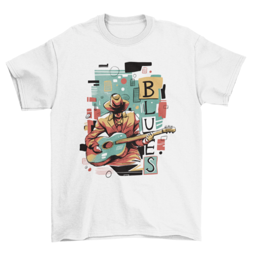 Nice RNB Soul Blues Music musician Guitar Abstract Genre t-shirt