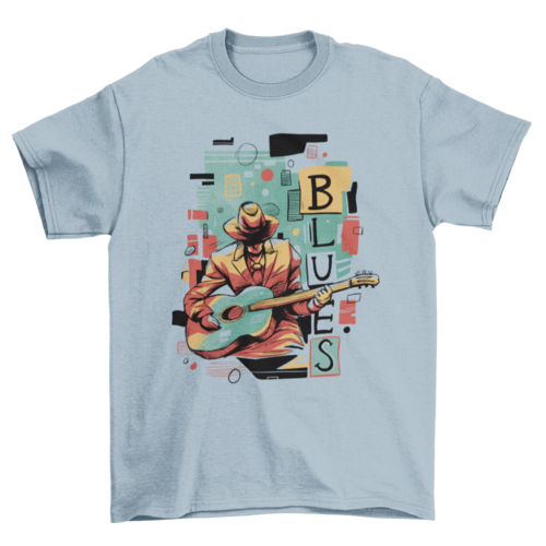 Nice RNB Soul Blues Music musician Guitar Abstract Genre t-shirt