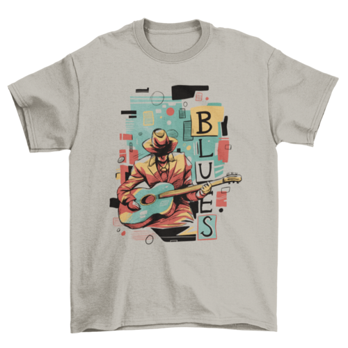 Nice RNB Soul Blues Music musician Guitar Abstract Genre t-shirt