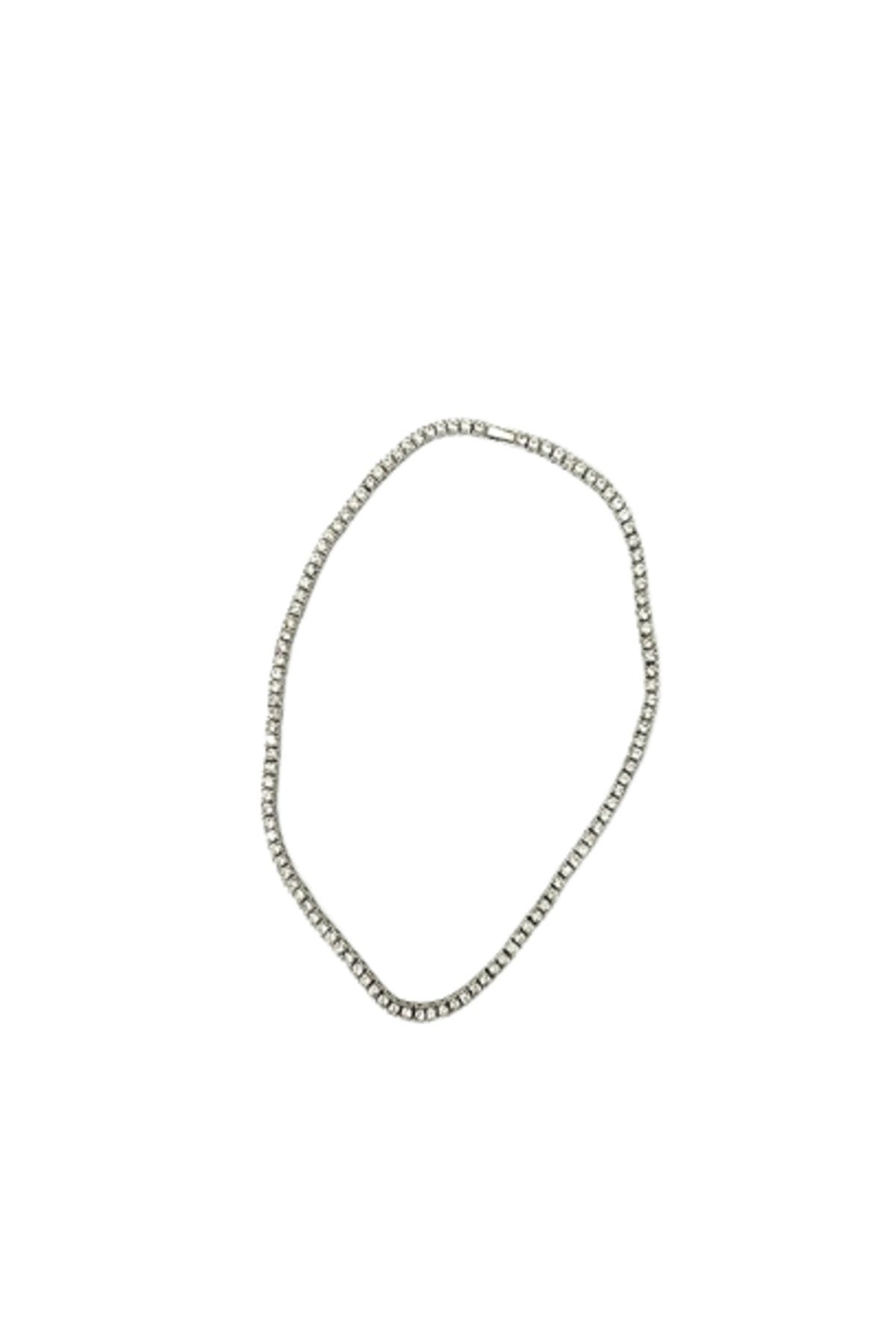 4MM TENNIS HIP HOP CHAIN with Round Stone