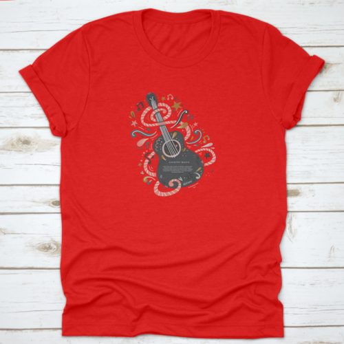 A Guitar Symbol Of Music, Country Music, Music Lover T-Shirt Design