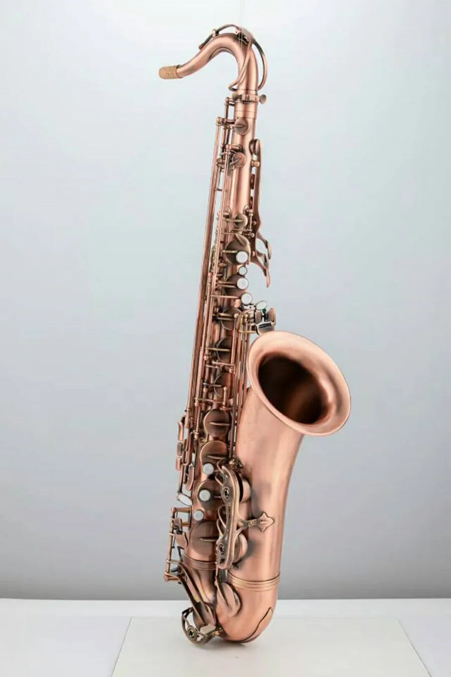 High Grade Red Bronze Sax Bb Tenor Saxophone Carved Pattern Woodwind