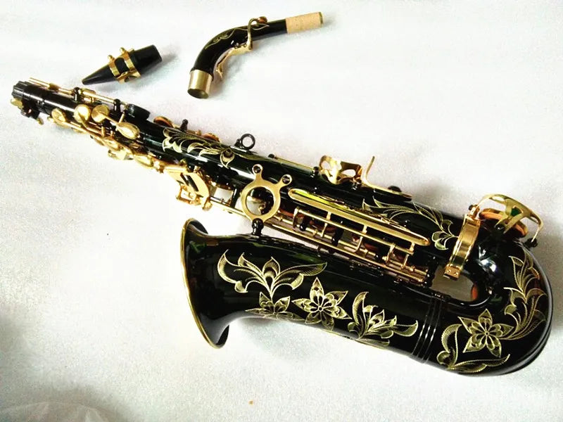 New Arrival Eb Alto Saxophone Brass black Lacquer Music Instrument