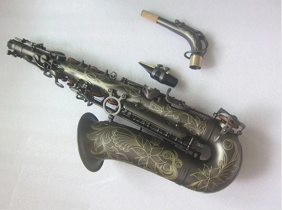 Quality Alto Sax A-992 E-Flat Black Matte Professional Saxophone