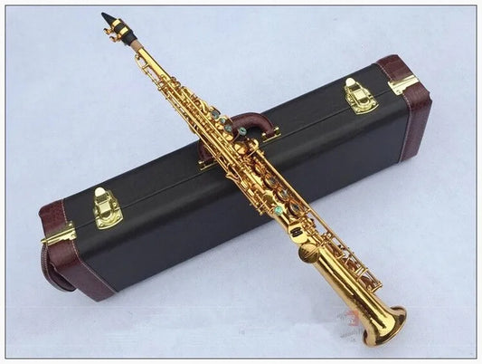 2021 New arrival Straight Professional level Soprano Saxophone Abalone