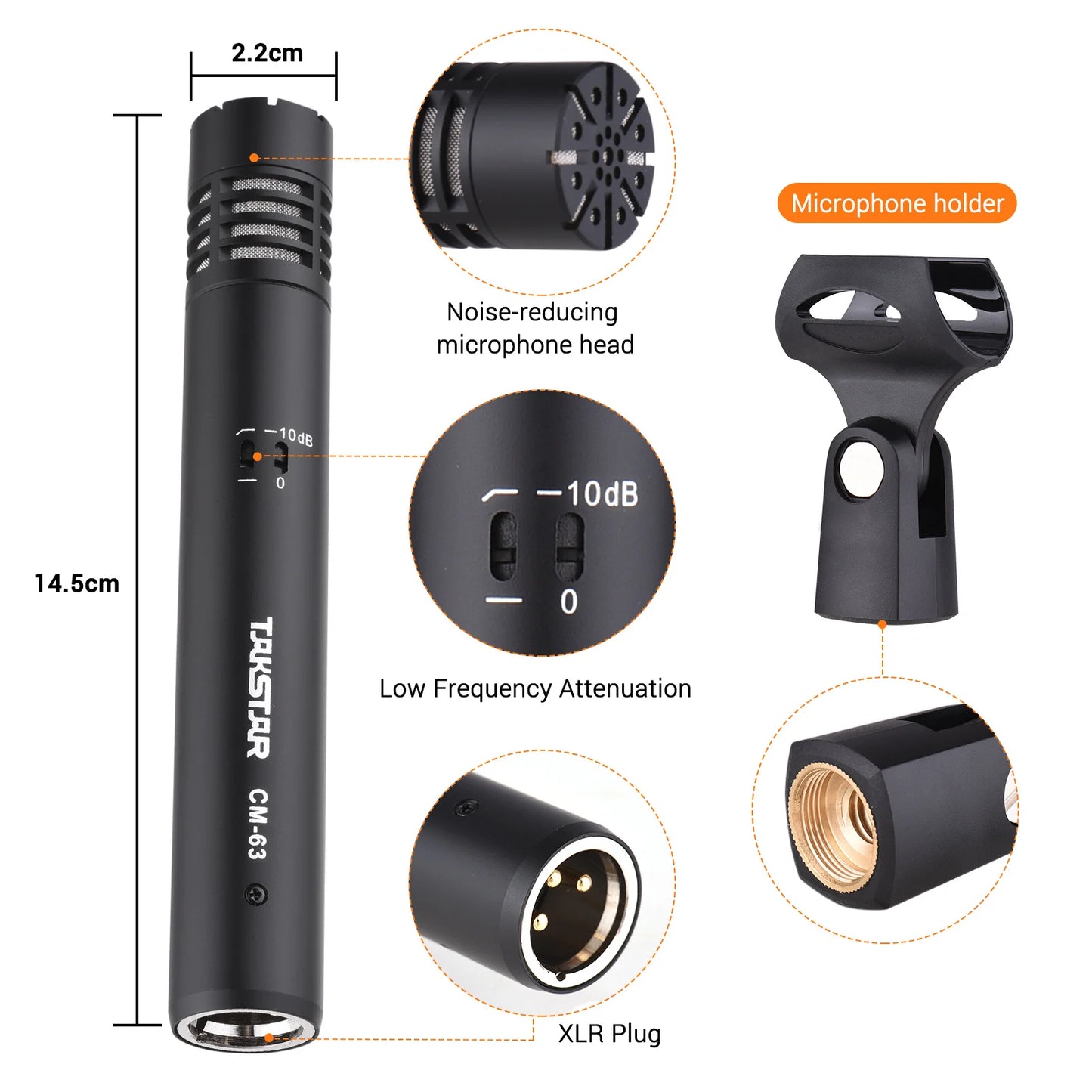 TAKSTAR CM-63 Professional Diaphragm Condenser Microphone Moisture