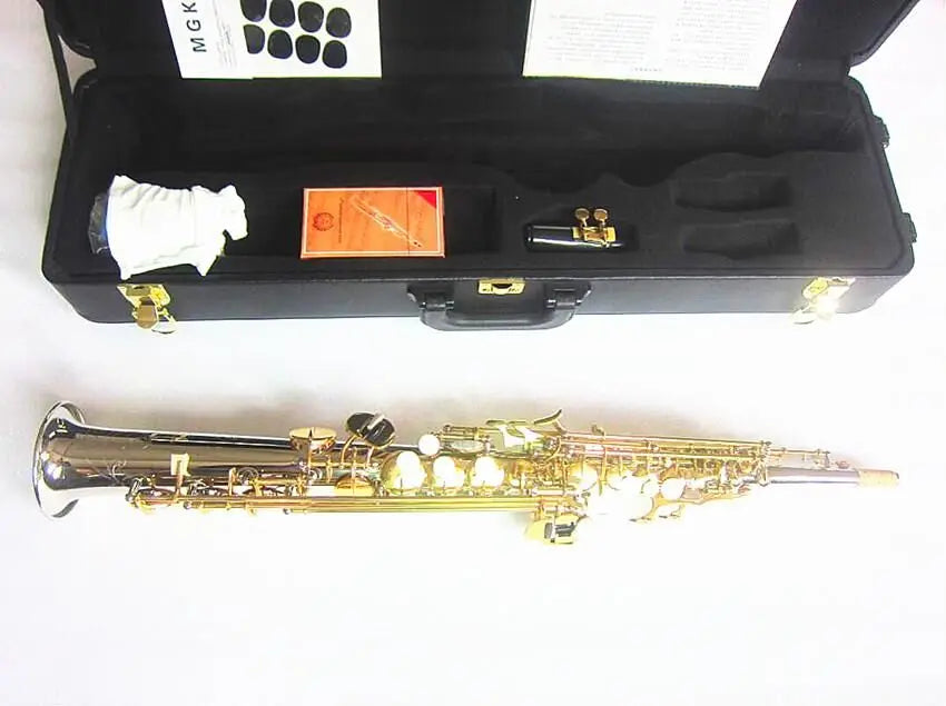 Brand new high quality Soprano Saxophone W037 Nickel silver High