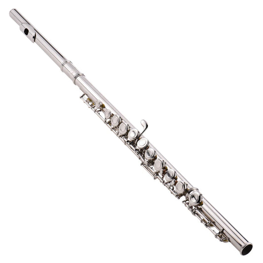 Western Concert Flute Nickel Plated 16 Holes C Key Cupronickel