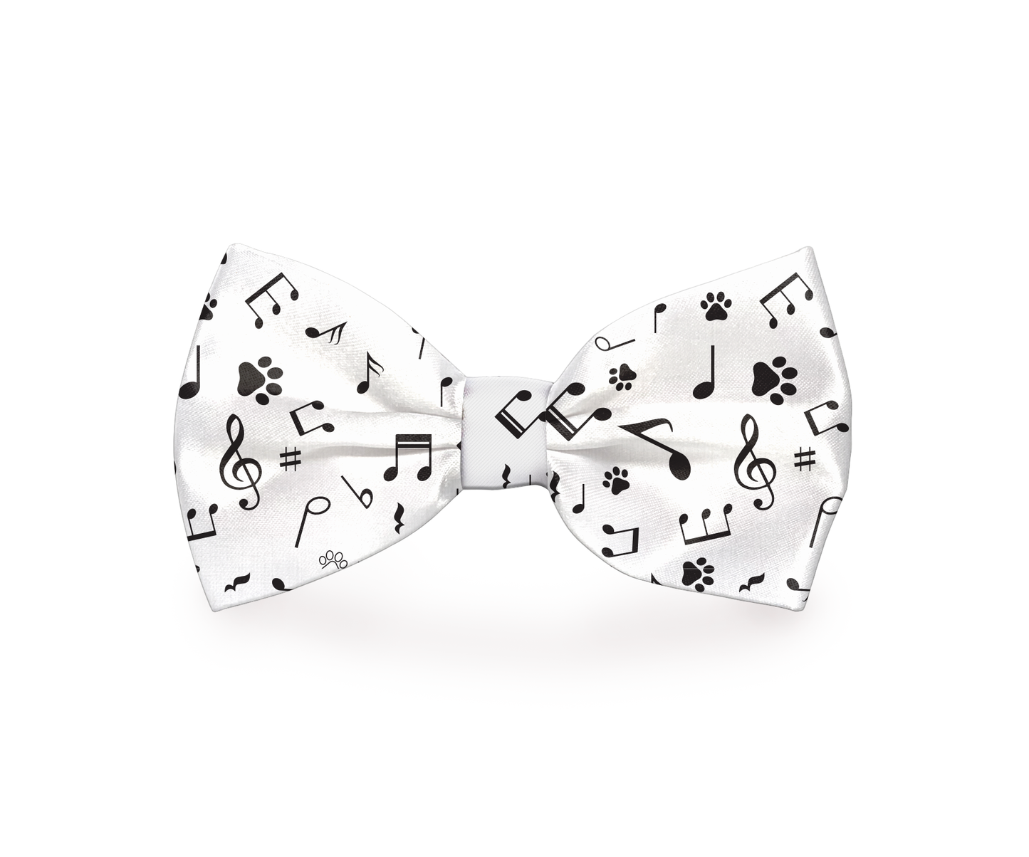 Jazzy Music Notes Dog Bow Tie