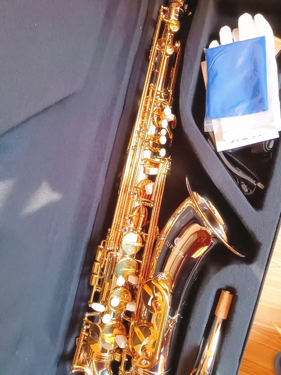 Brand NEW Jupiter Tenor Saxophone Nickel plated silver Gold Key