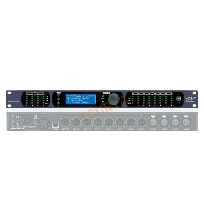 CX4800 cx3600 Digital Processor Professional Stage Peripheral Equipment 4-in 8-out Digital Audio Processor Splitter Audio Matrix