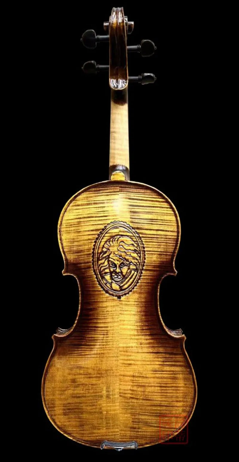 Professional level Hand Carved Beethoven Violin 4/4 European Spruce