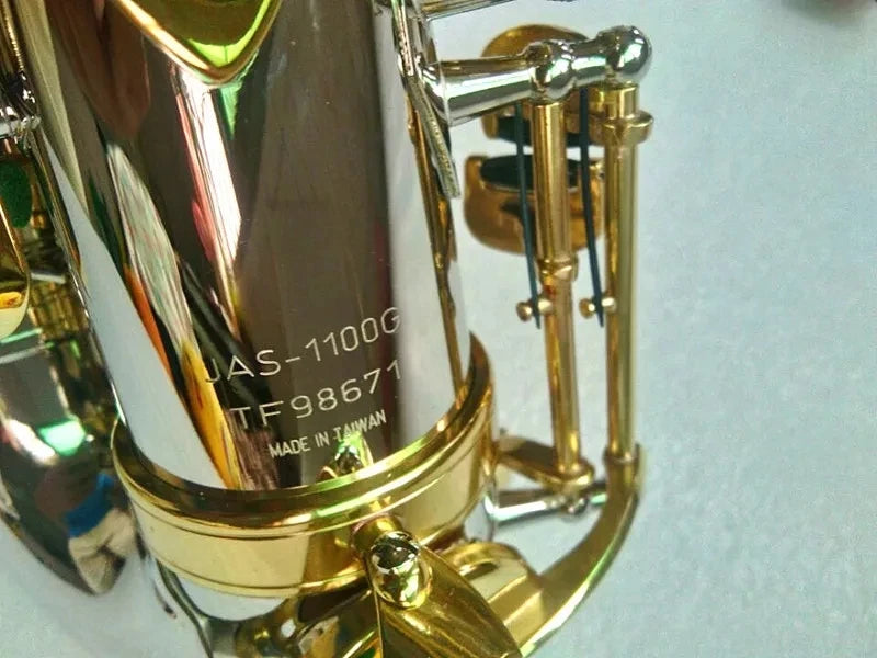 Jupiter New Alto Saxophone Brass Nickel Plated Body Gold Lacquer Key