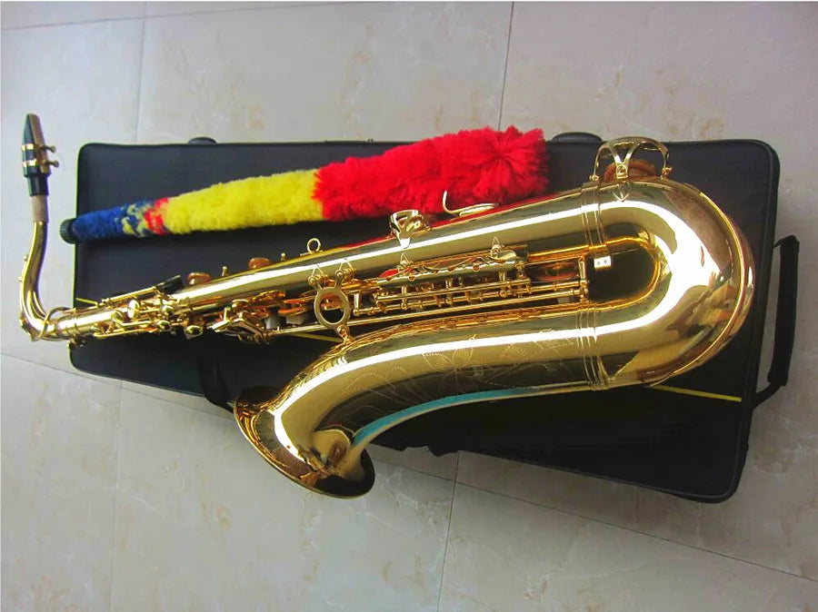 New Brass JUPITER Tenor Saxophone Bb Flat Sax Body Gold Woodwind
