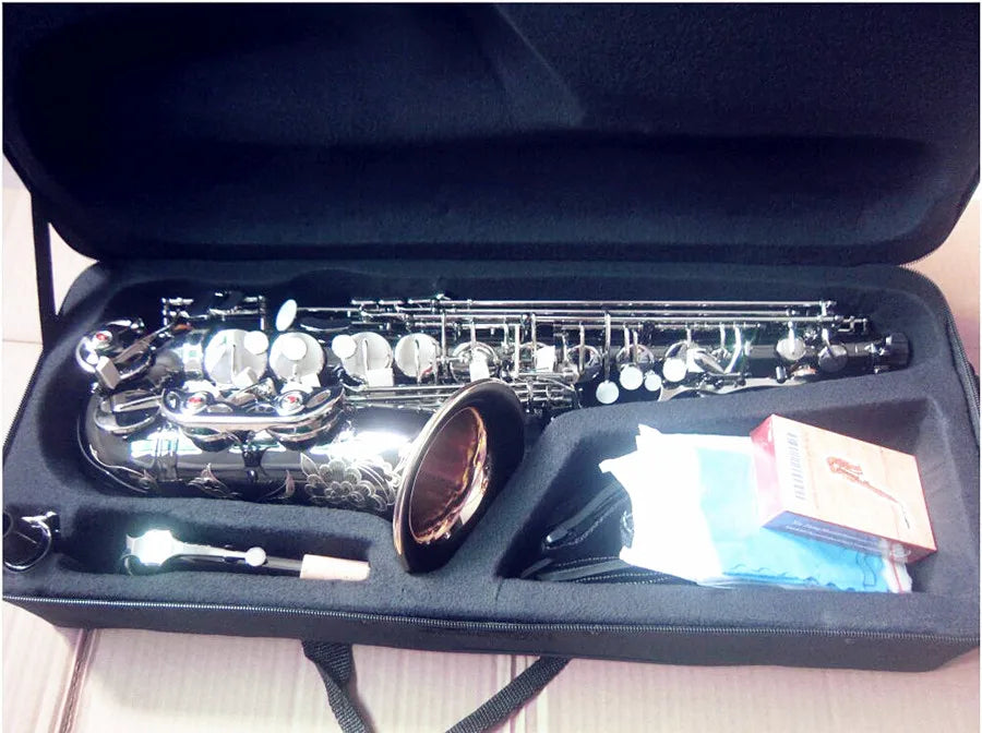 Superior quality Saxophone Alto Black Nickel Silver Alloy  Sax Brass