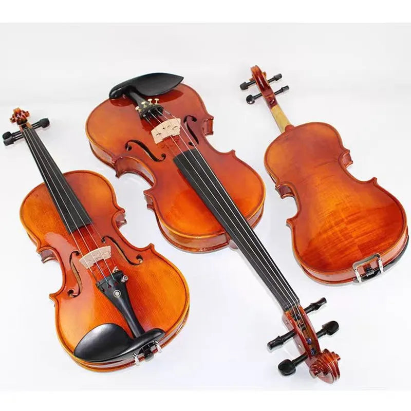 Full Size 4/4 3/4 1/2 Professional Maple Acoustic Violin Red Violino