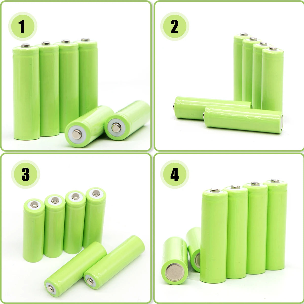 4-8PCS 1200mAh 1.5V AA Ni-Mh Recharge Battery Constant High Efficiency Output 1200 Cycles For Mouse Microphone Alkaline Battery