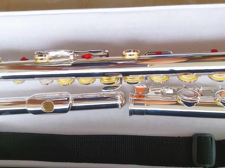 Professional Silvering Flute Musical Instrument C Tuning and E-Key