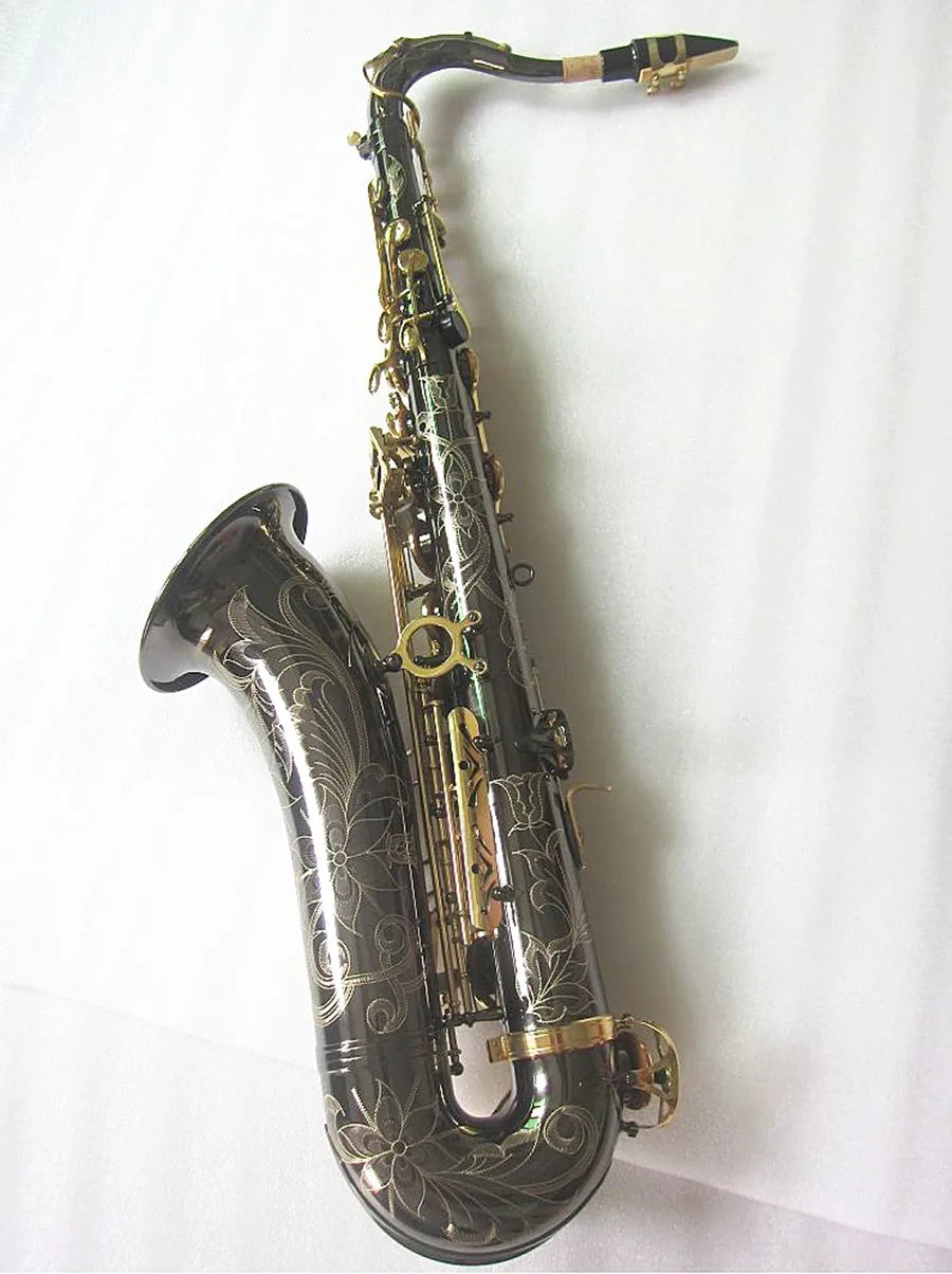 New Tenor Saxophone Bb Electroplated black nickel Music instrument