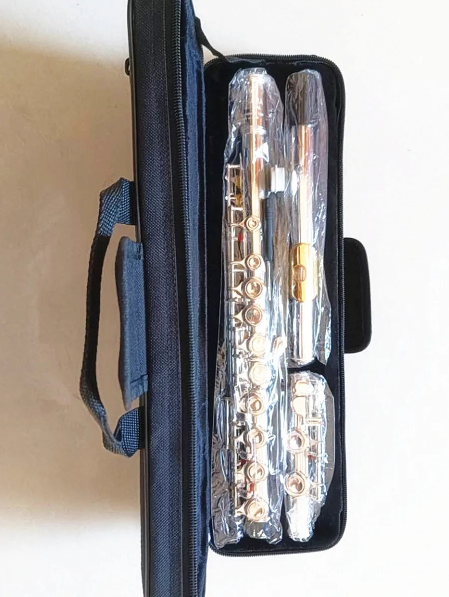 Top Flute 212SL 16 Hole with E Key Silver Plated Flute C Key White
