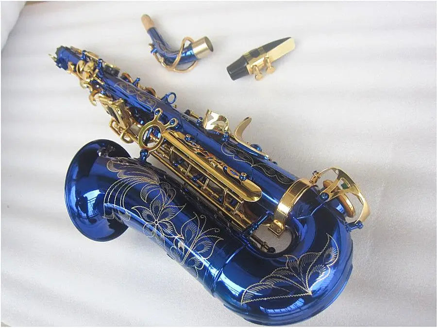 Brand New Saxophone E Flat Alto Japan Suzuki High Quality Blue Sax