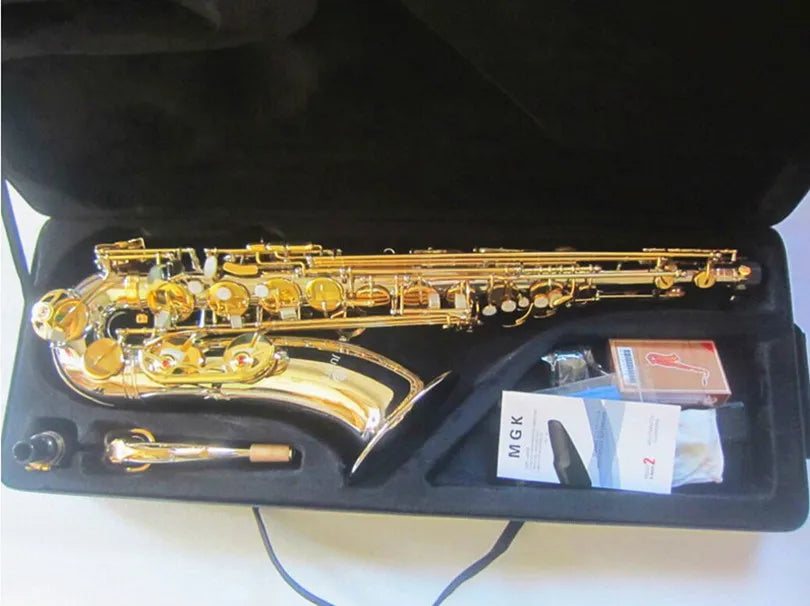 New Tenor Sax JUPITER Superior quality Silver nickel Gold Keys Brass