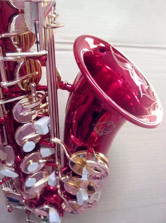 Professional Alto Saxophone Musical Instruments Brass Sax Eb Flat Red