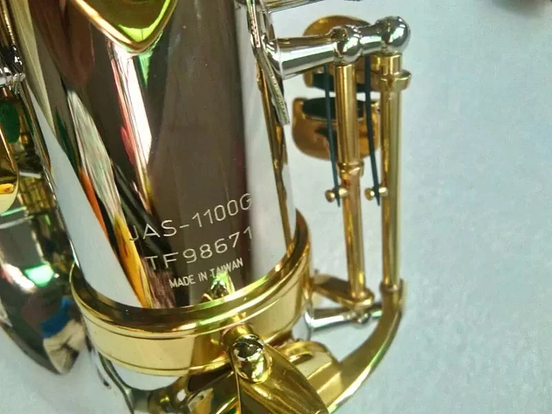 Jupiter New Alto Saxophone Brass Nickel Plated Body Gold Lacquer Key