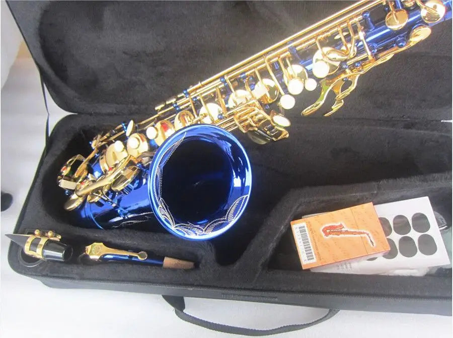 Brand New Saxophone E Flat Alto Japan Suzuki High Quality Blue Sax