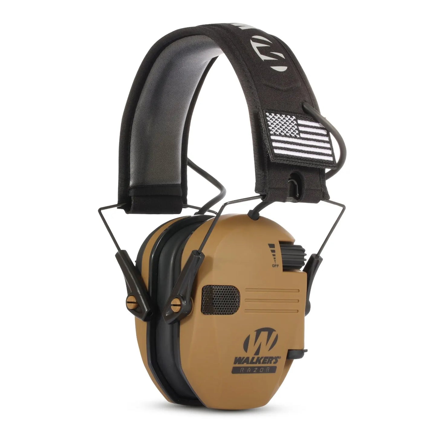 Electronic Earmuff for Walker's Razor Slim Ultra Low Profile Compact Design Adjustable Range Shooting Hunting Hearing Protection