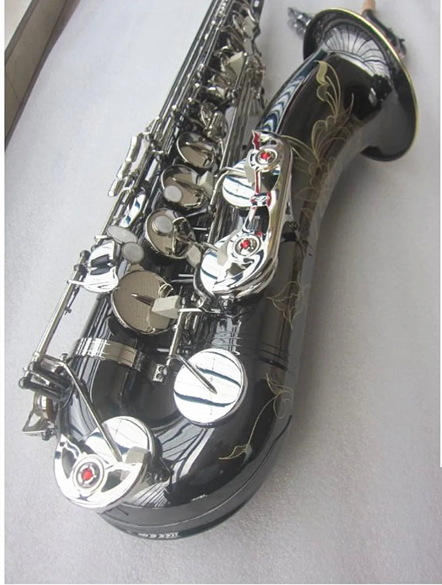 New Tenor Sax Electroplated black Nickel Silver alloy Saxophone Top